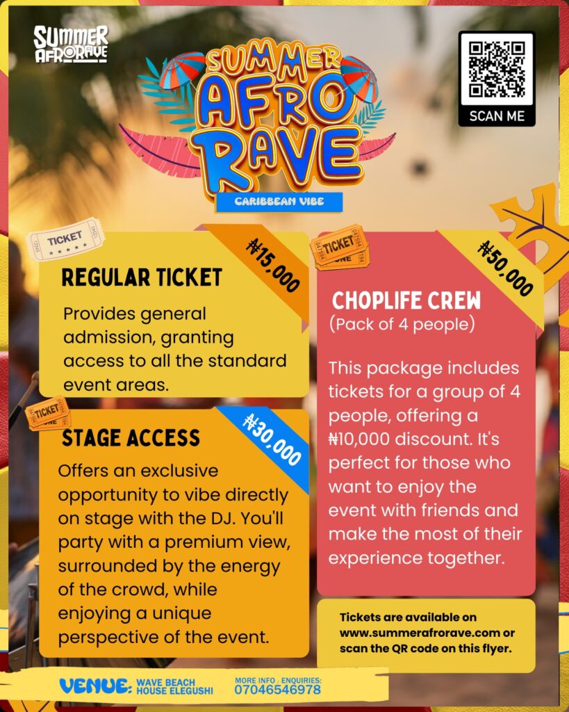 Summerrave Caribbean vibes Ticket Prices